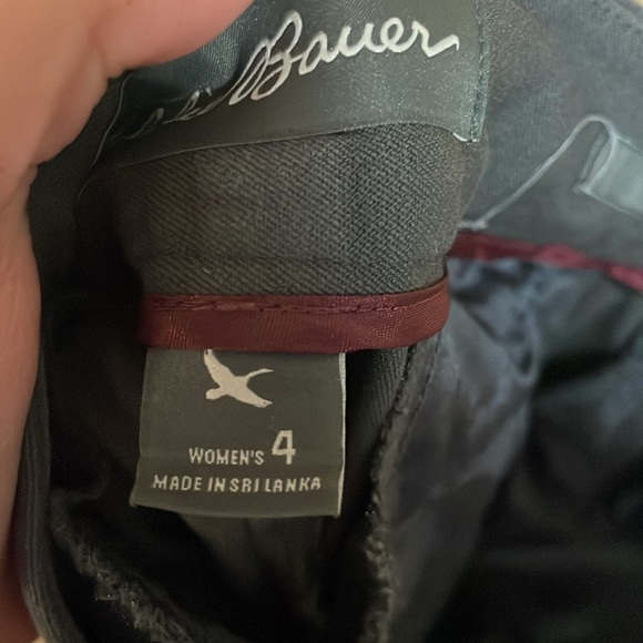 Eddie Bauer size 4 Gray Low-rise Slightly Curvy Fit Super Stretchy Dress Trouser - Picture 11 of 13